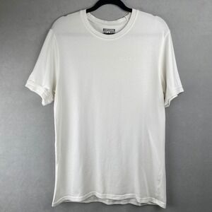 Converse All Star Chuck Taylor White Crew Premium Knit T Shirt Embroidered Men M